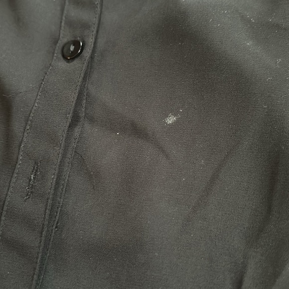 IZ BYER Black Button Up Top - Picture 6 of 8